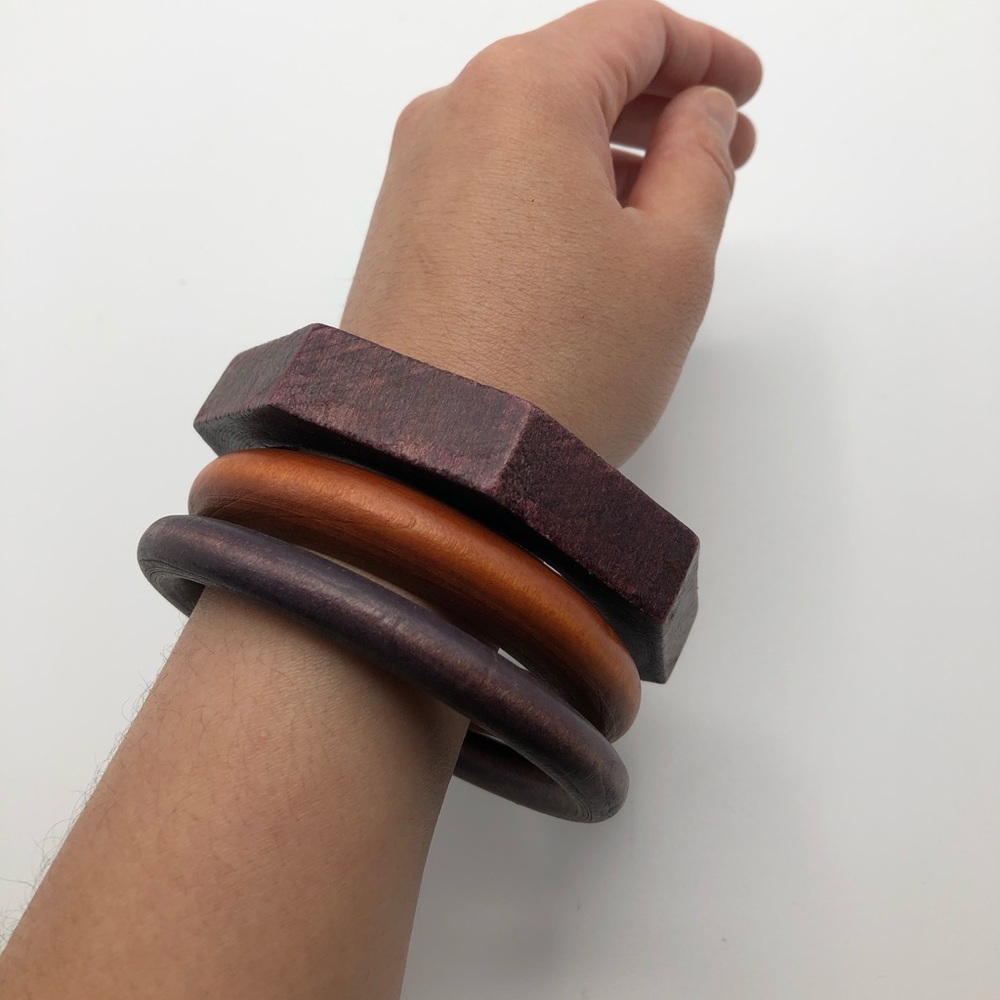Wooden bracelets